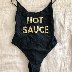 One piece bathing suit